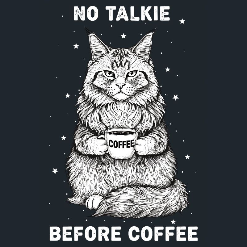 Pas de conversation devant un chat amateur de café