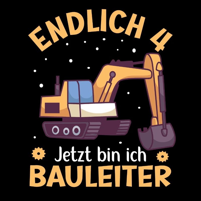 4. Geburtstag Junge Bagger Design Endlich 4