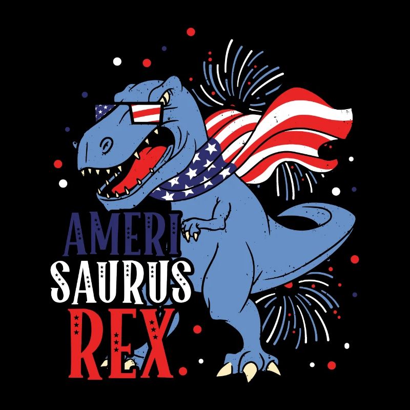 Ameri Saurus Rex 4. Juli Dinosaurier Independence