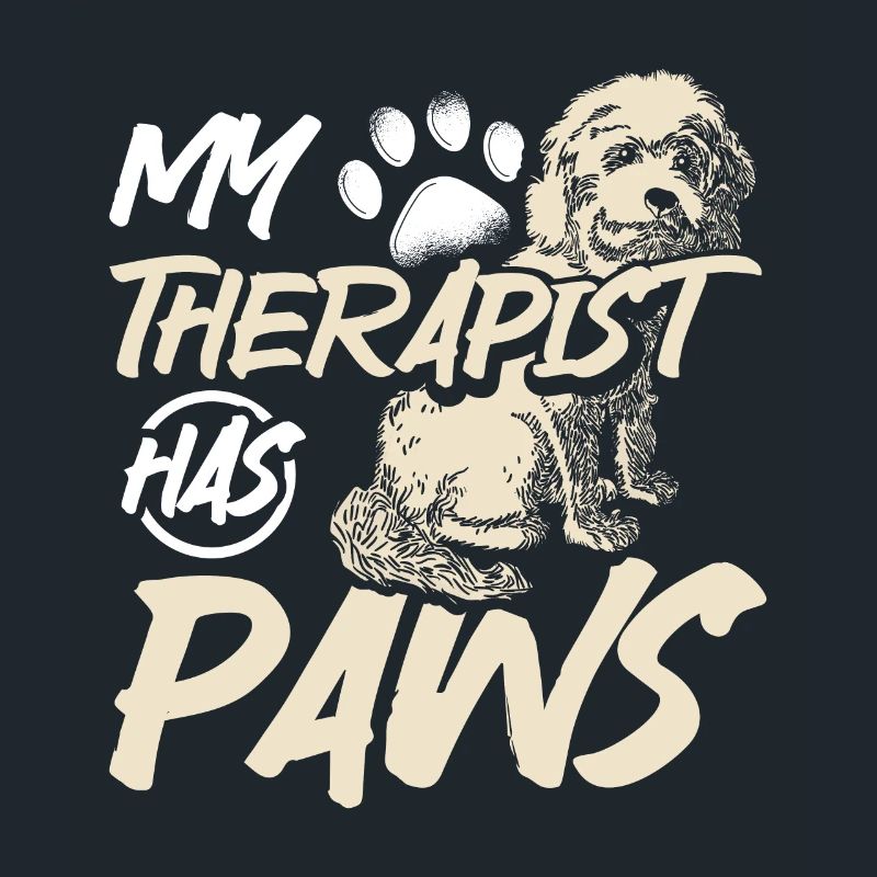 My therapist has paws cockapoo