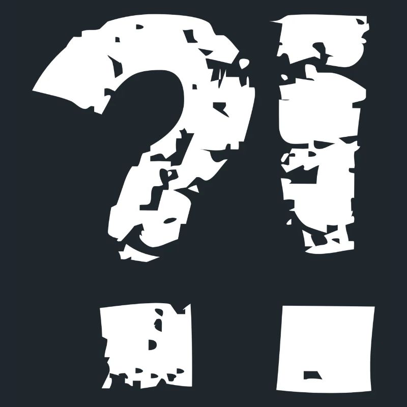 Point d’interrogation point d’exclamation style comique.