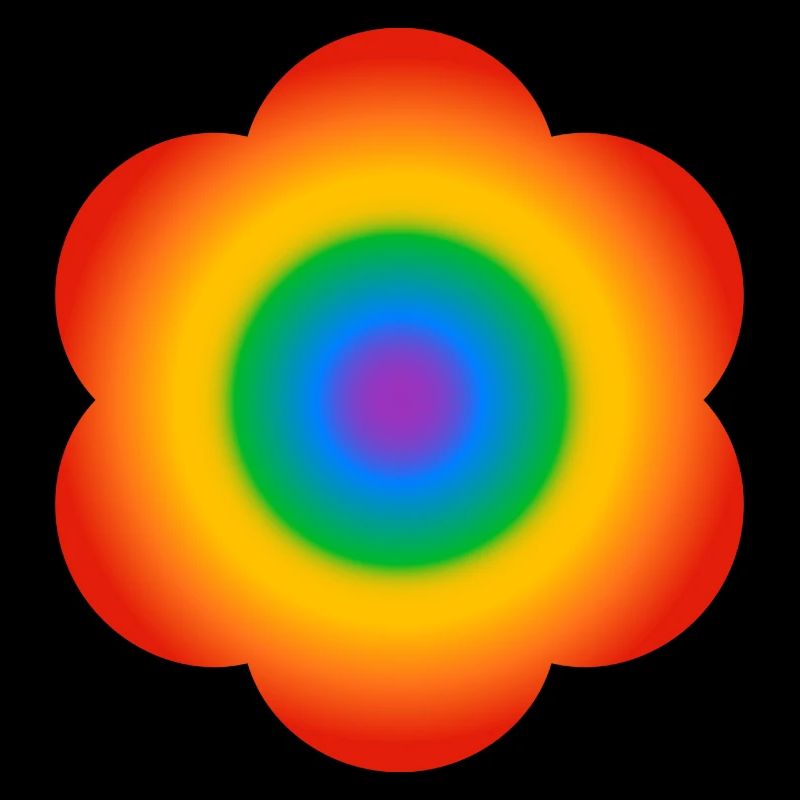 Regenbogen-Blume