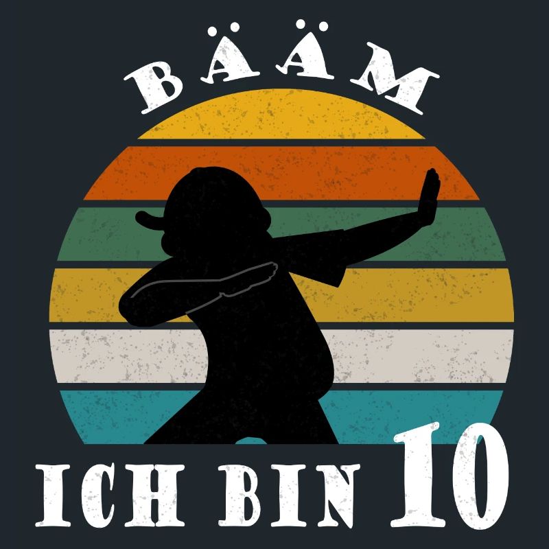 Kinder Dabbing Geburtstagsshirt 10 Jahre