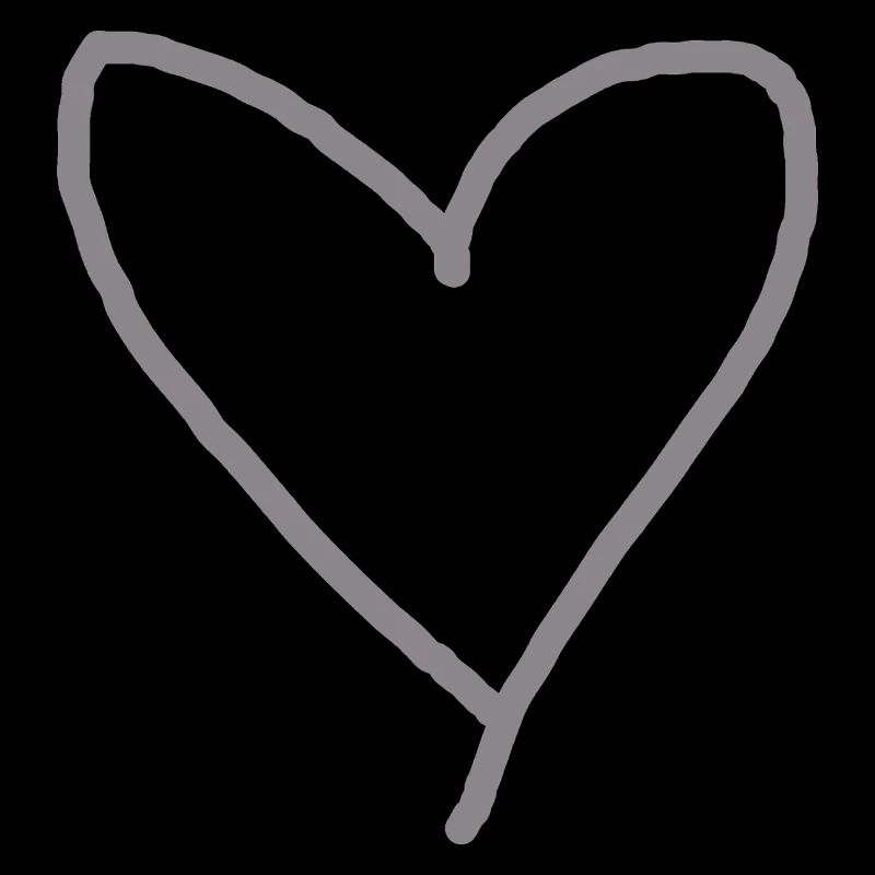 Herz grau Geschenkidee Liebe verliebt