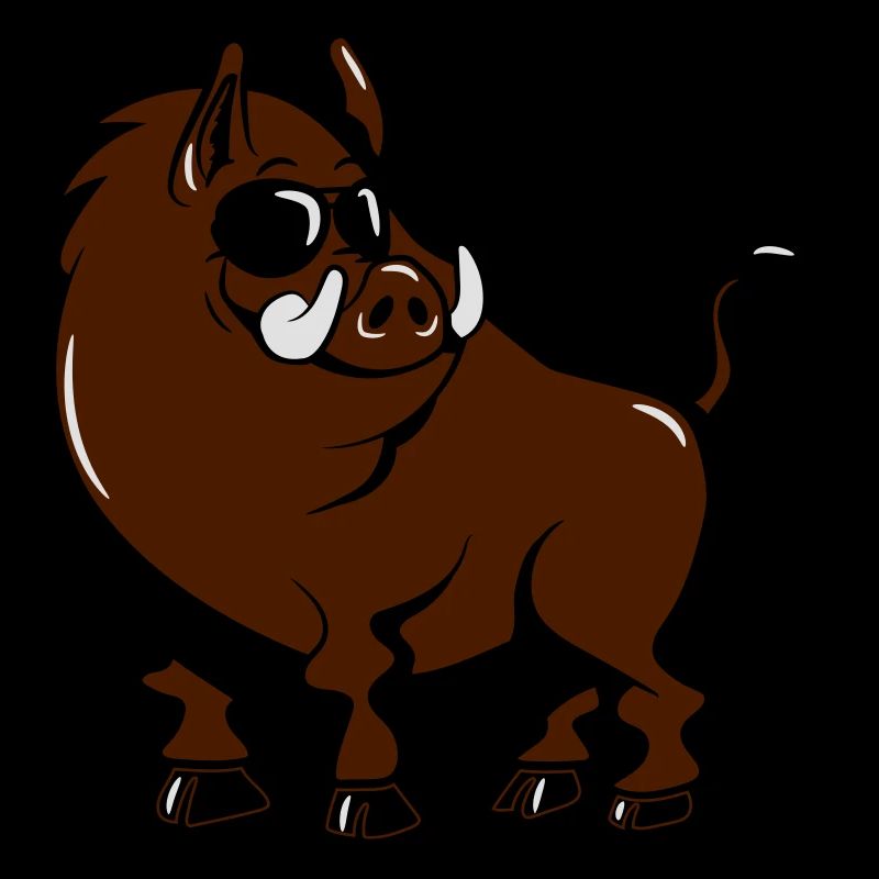 wildschwein cool süss witzig sonnenbrille