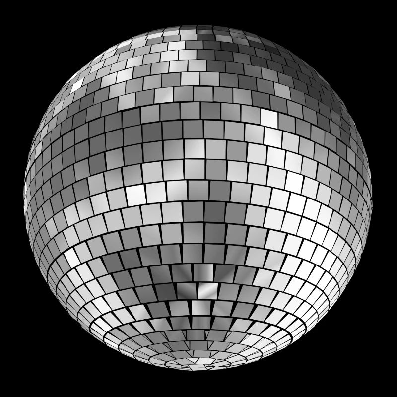 Disco ball mirror ball