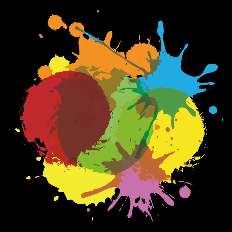 Color splatter blob color colorful painter gift cool