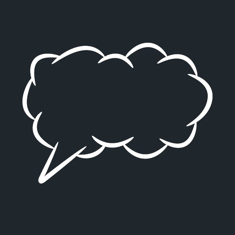 Speech bubble thought bubble