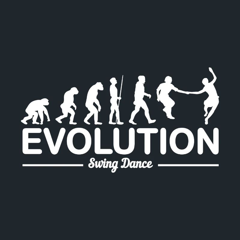 Swing dance dancing evolution gift couples dancers