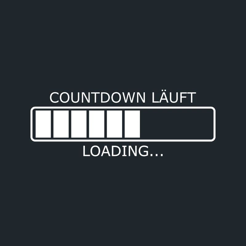 Countdown läuft Loading Ladebalken Vorlage Vektor