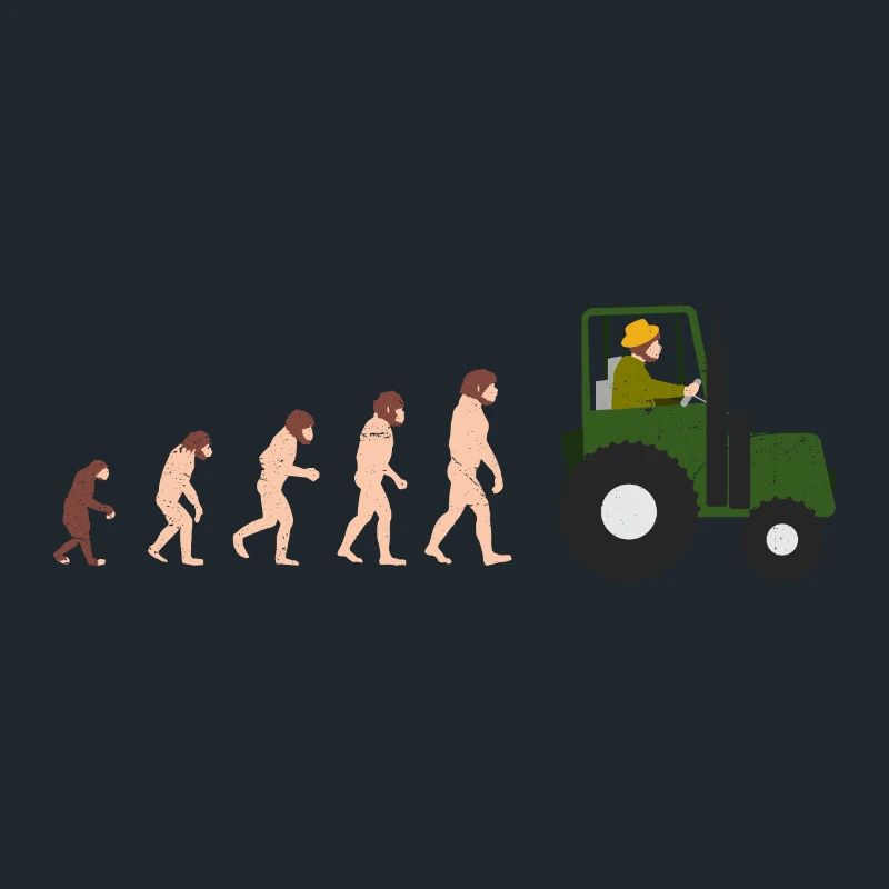 Evolution Bauer Lustige Geschenkidee