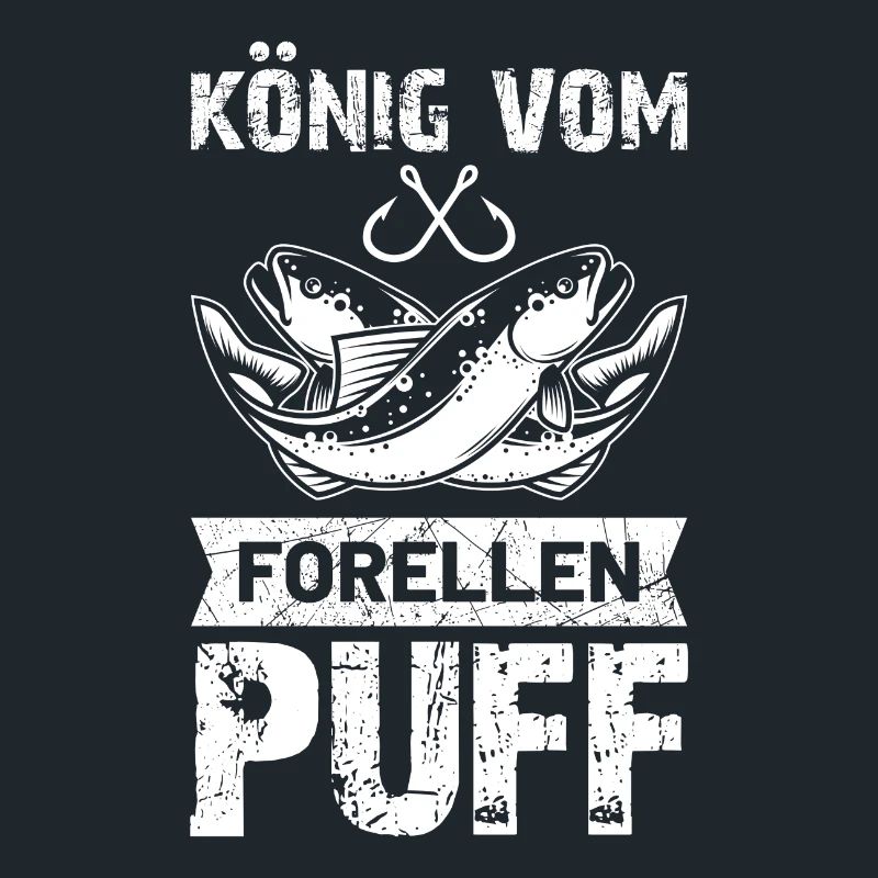 Angel König vom Forellenpuff Forellensee Geschenk