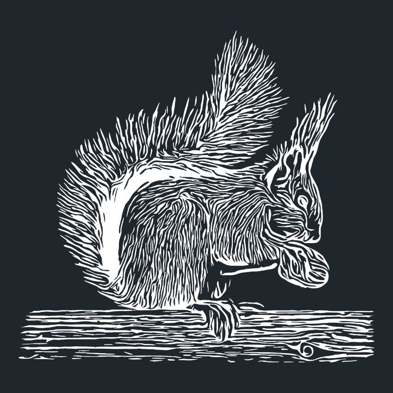 Sweet squirrel with nut