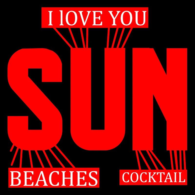 j'adore le soleil plage et cocktail