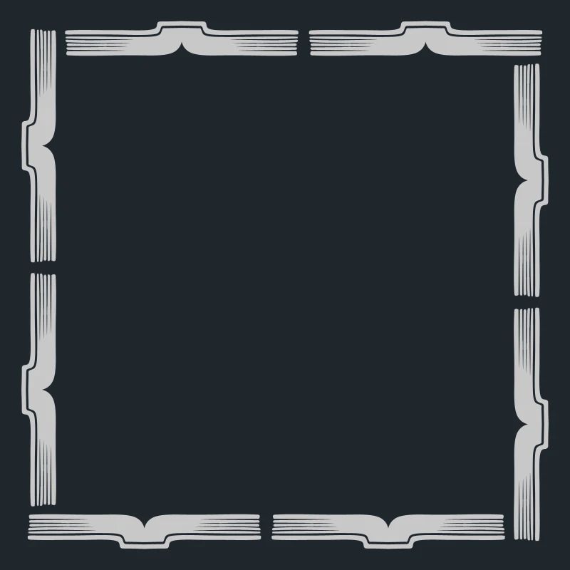 Books Square Frame Border