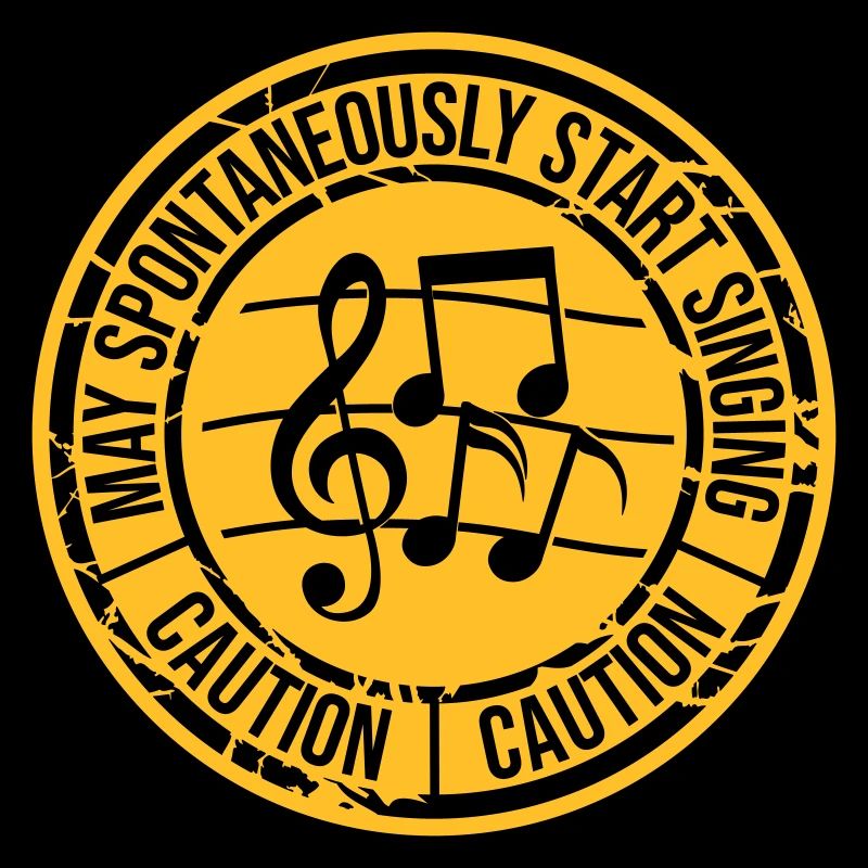 may spontaneously start singing