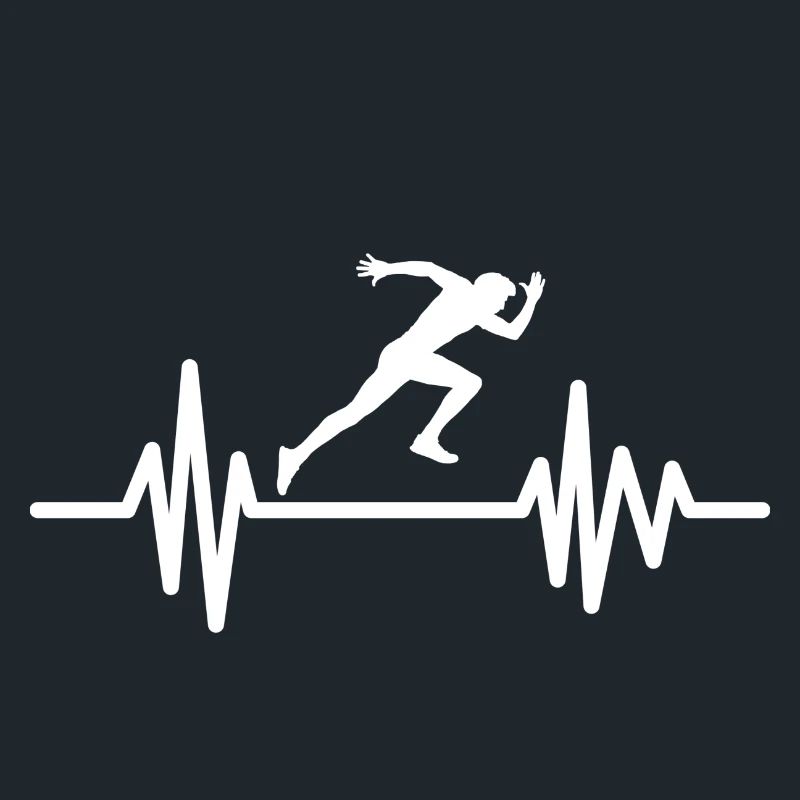 Sprinter Herzschlag - Sport Design Geschenkidee