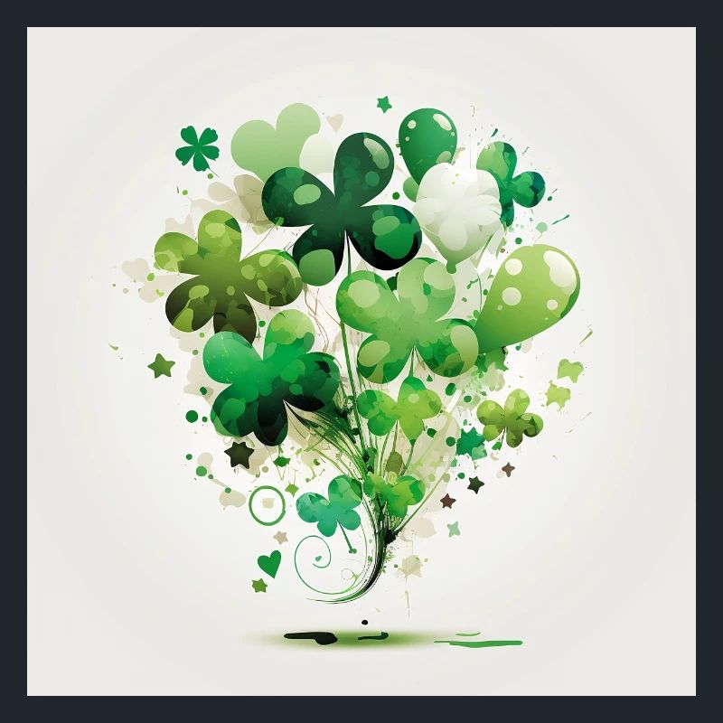 Composition ballons trèfles