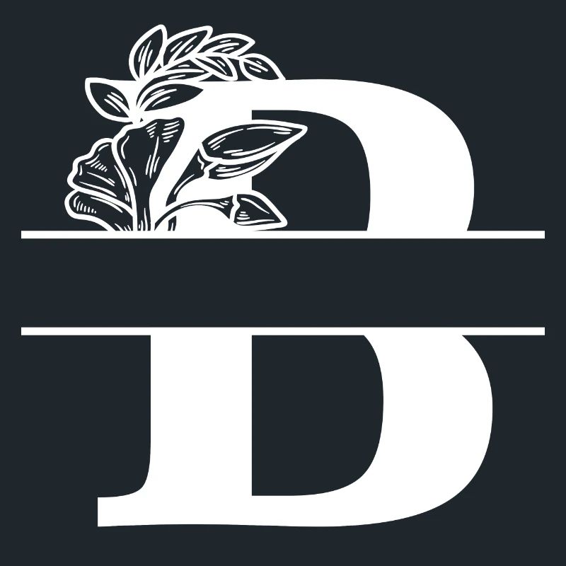 Personalized floral B letter
