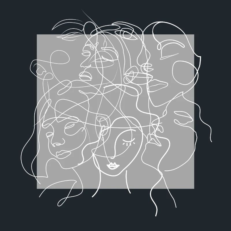 Face line grey