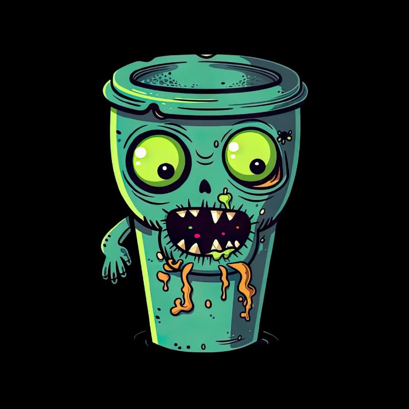 Halloween Kaffeebecher - gruselige Kaffeetasse