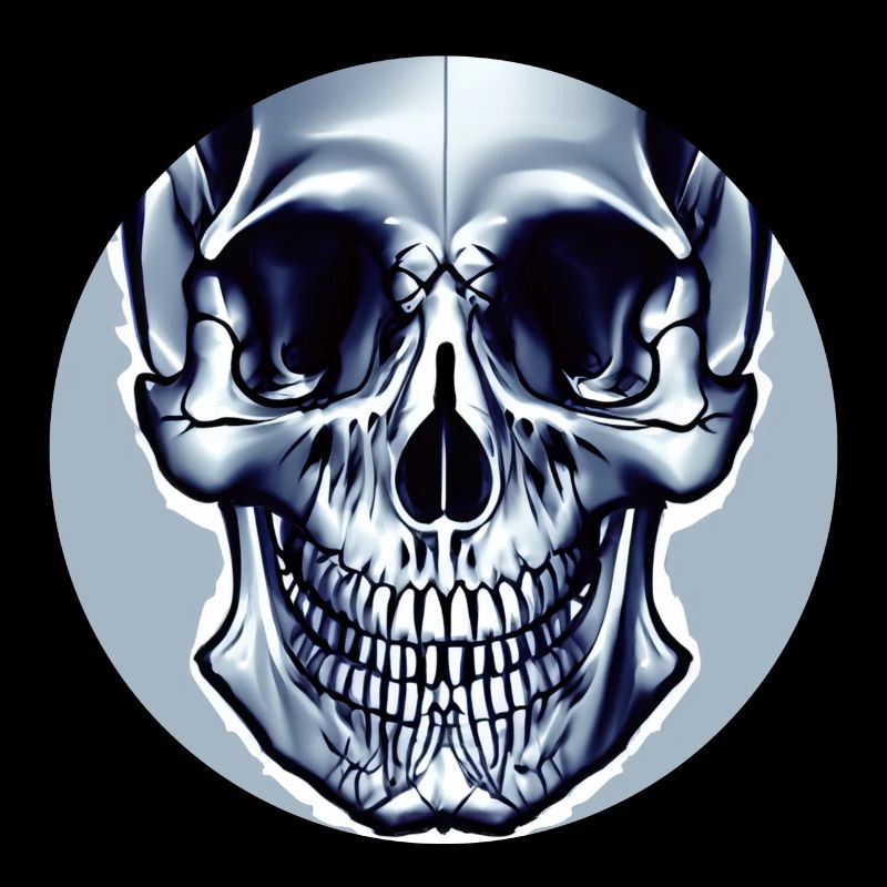 Grey Skull - Abstract