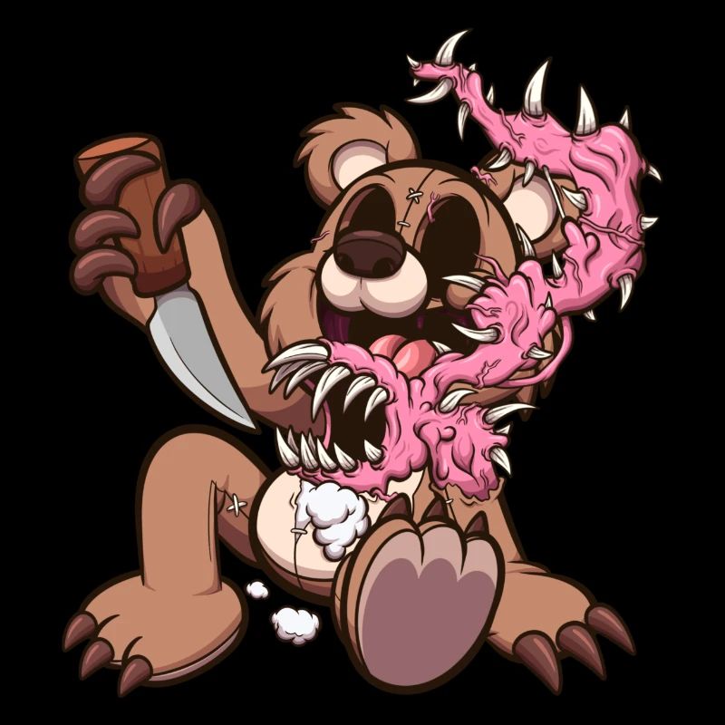 Dessin animé Teddy Bear Monster