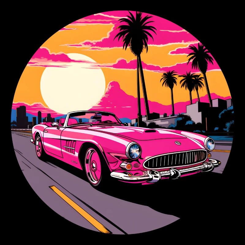 Cabrio in Pink