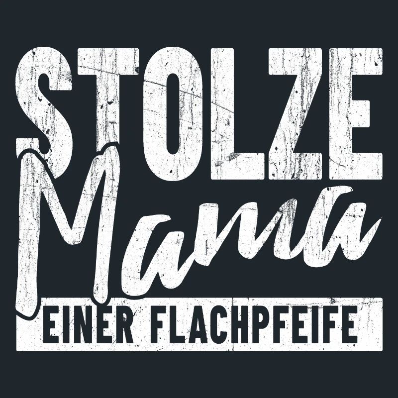 Stolze Mama einer Flachpfeife