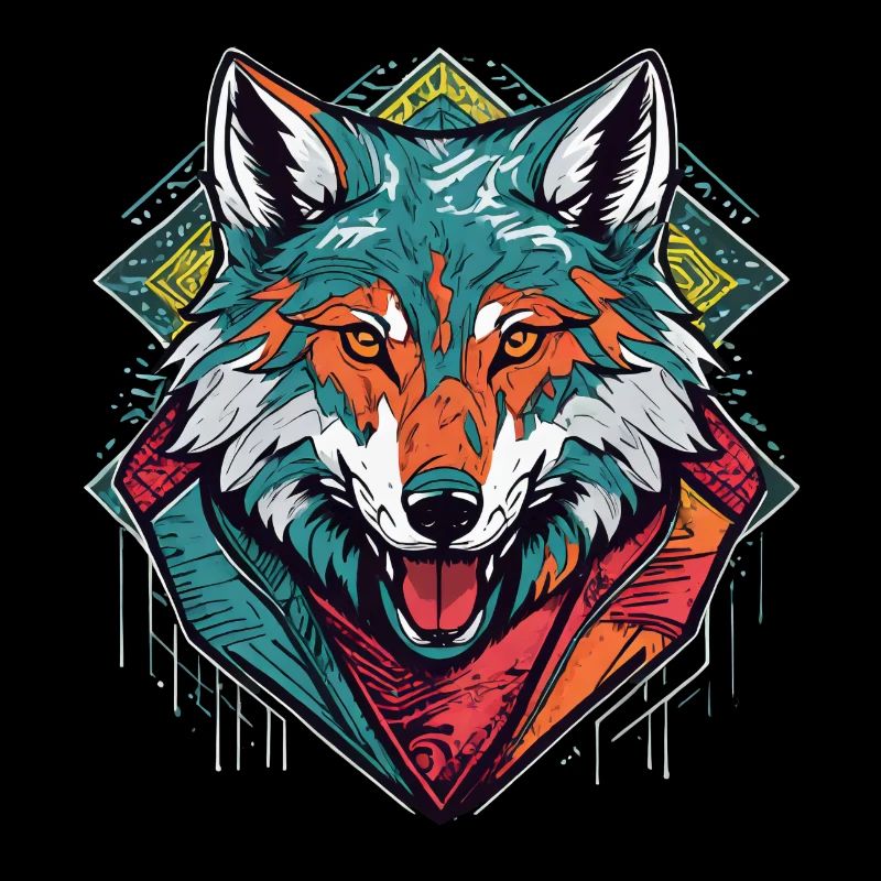 Colourful Wolf