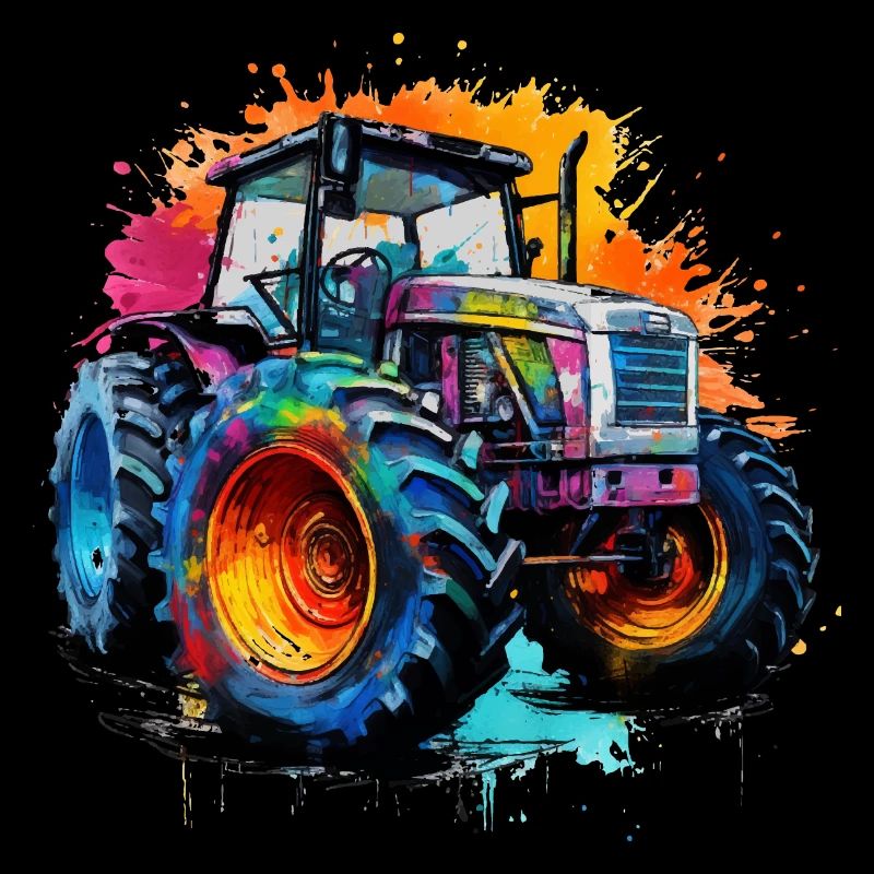 Tractor Farmer & Farmer Design. Gift