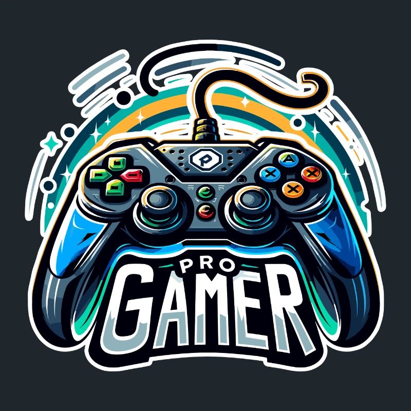Pro Gamer - Controller Illustration