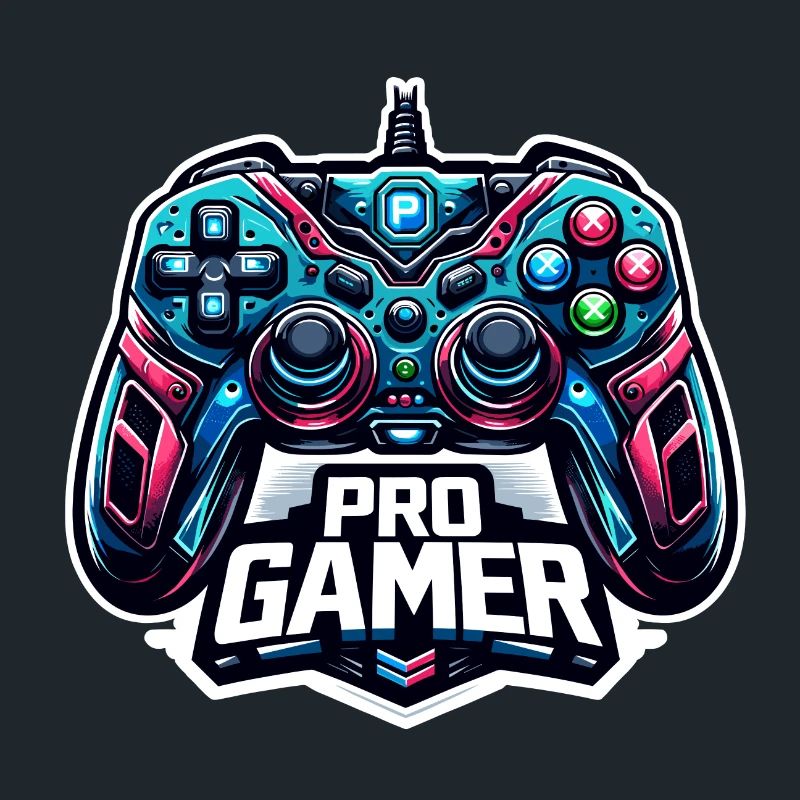 Pro Gamer - Controller Illustration