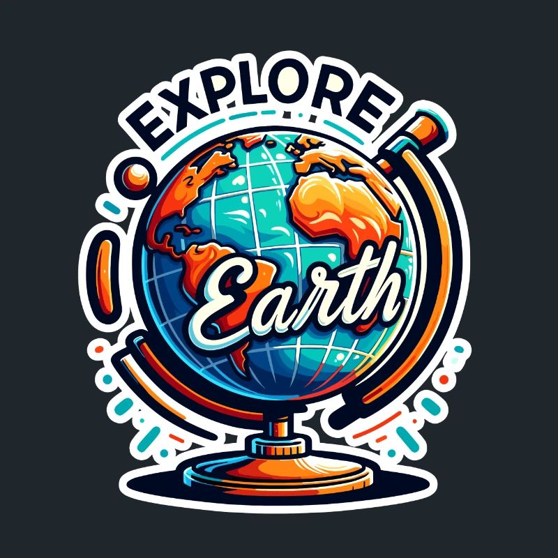 Explorez la Terre - Illustration de la Terre