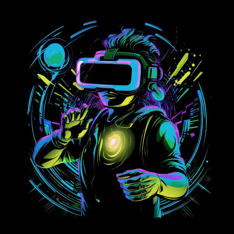 Cybernetic VR Adventure: Immersive Experience