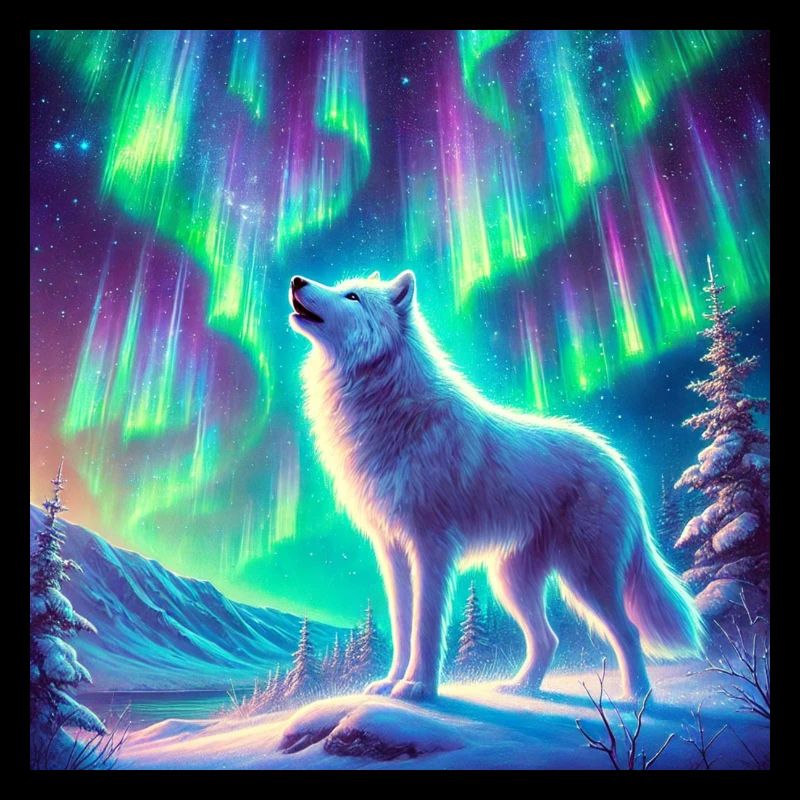 Loup Aurore Boréale