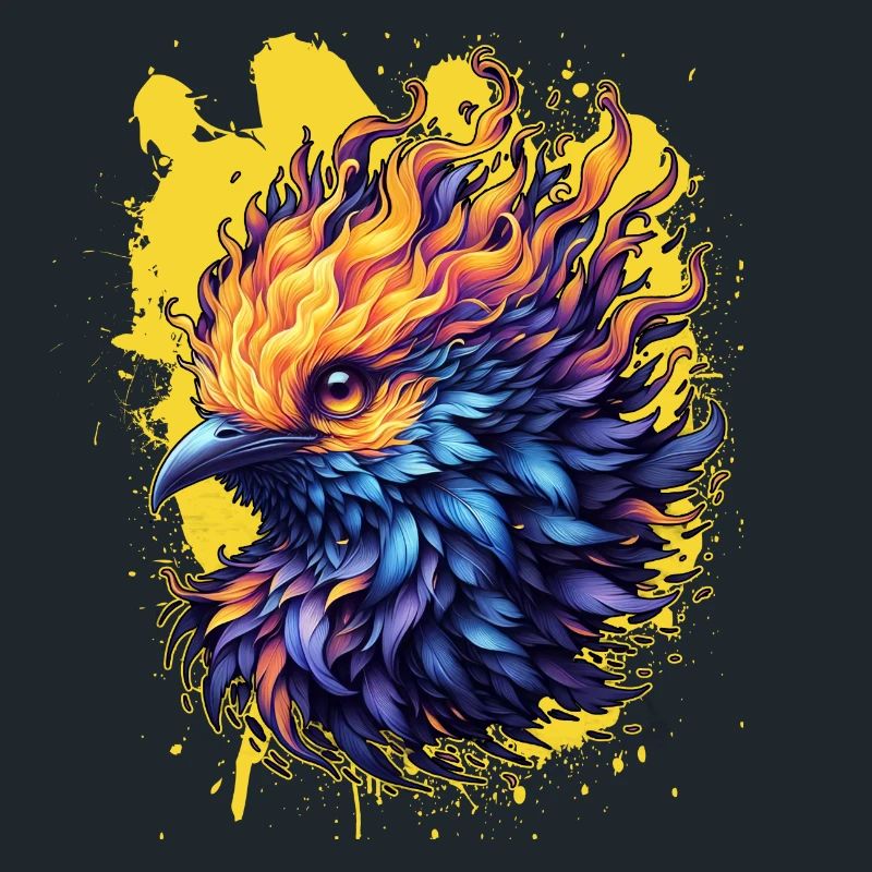 Feurige Phönix-Vogelkunst
