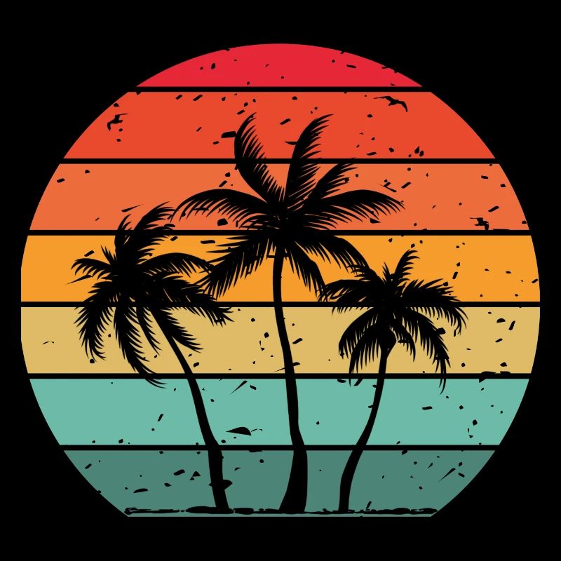 Beach summer holidays palm trees