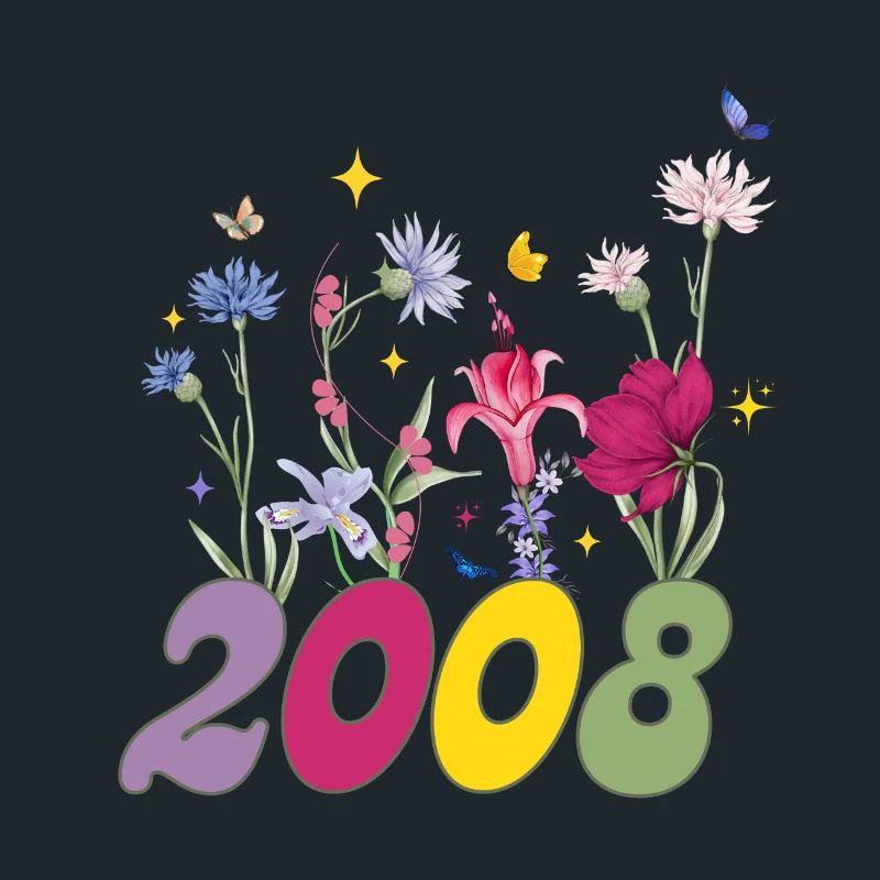 Année de naissance 2008 fleurs sauvages