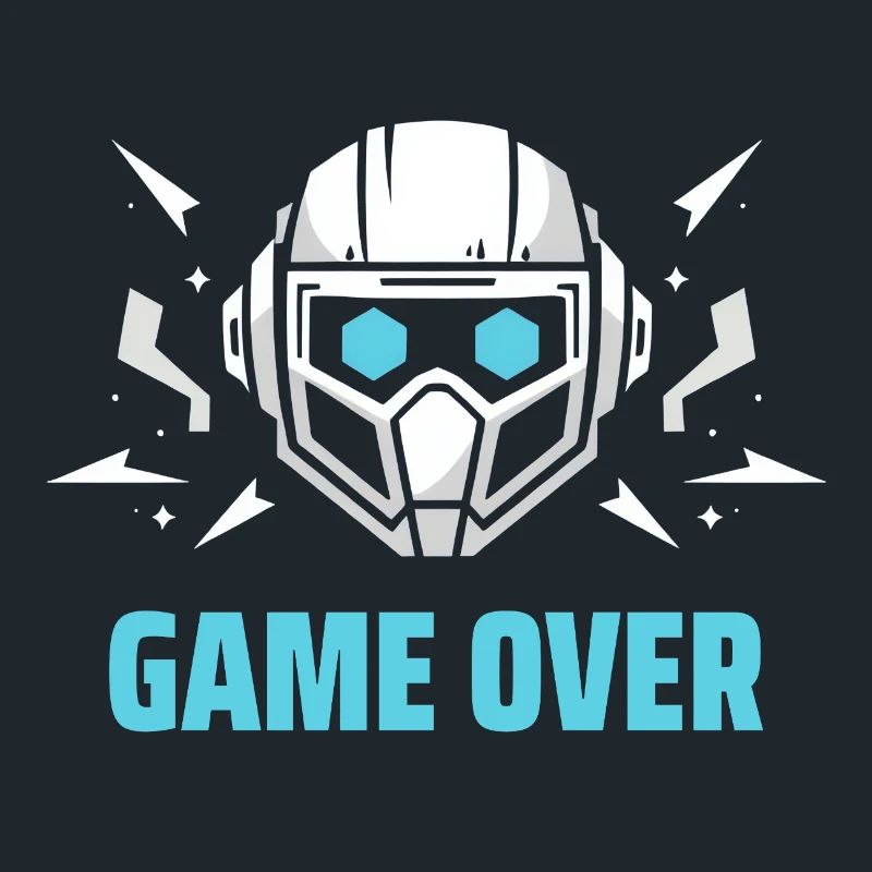 Futuristisches Headset - "Game Over"