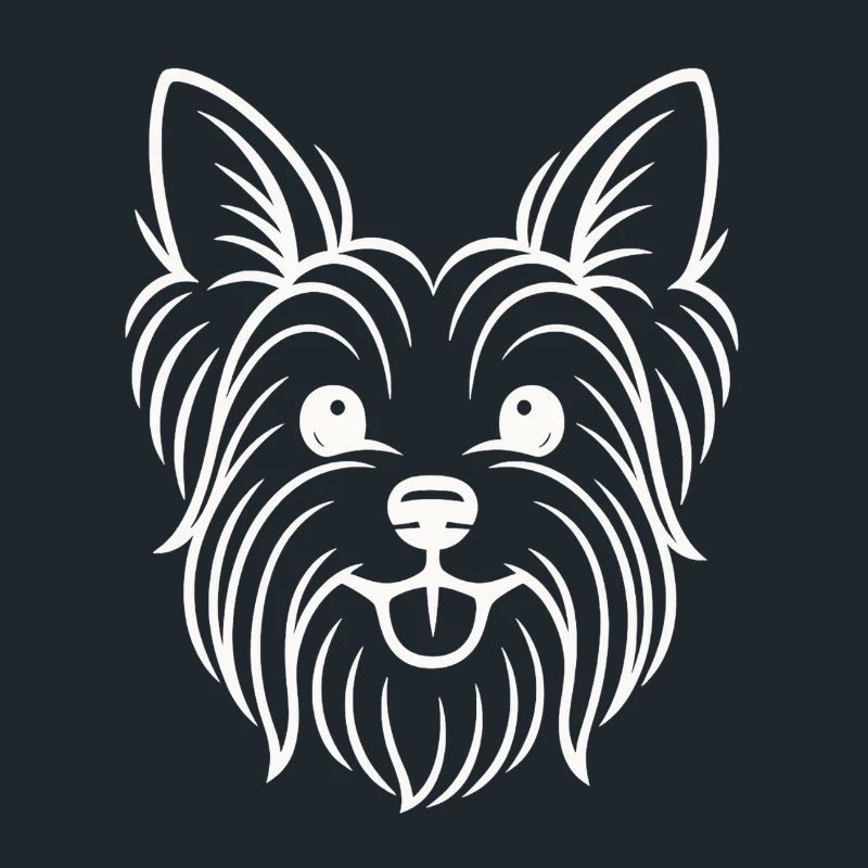 TinyPaws Black & White Edition Yorkshire Terrier w