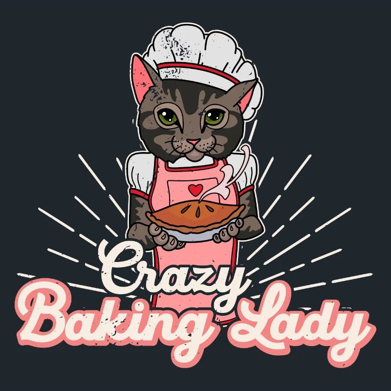 Bäcker Backen Brötchen Sauerteig Katze Spruch