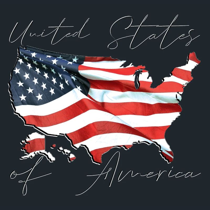 USA | echte Flagge | Flag Map Script