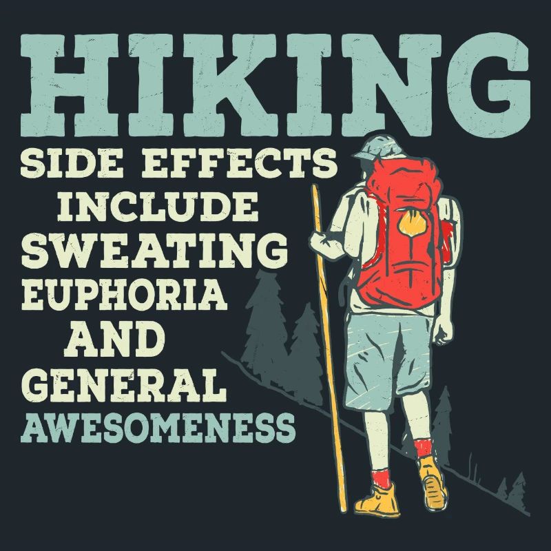 Hiking Side Effects Include Sweating Mountain Hike
