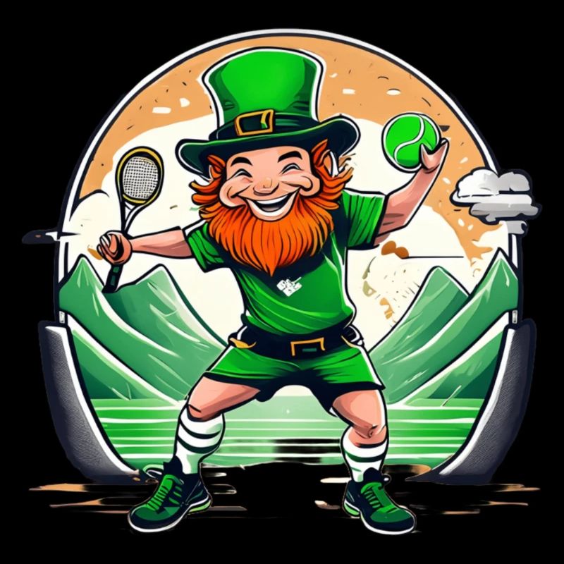 St. Patrick's Day Kleeblatt Tennis