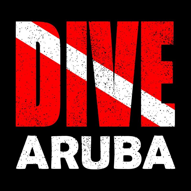 Aruba Dive - Plongeur Down Flag Plongée sous-marine Tauchen