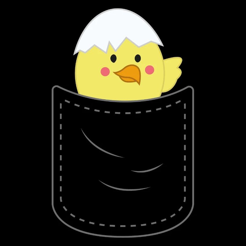 Cute chick breast bag