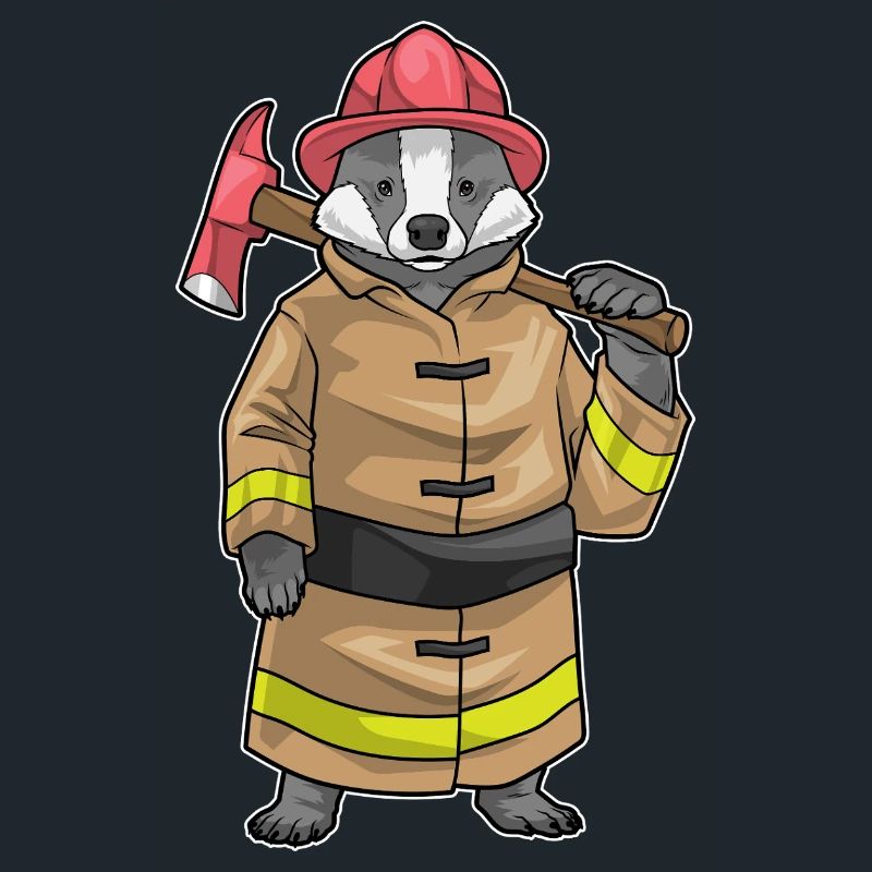 Badger Pompier Hache Brigade de pompiers