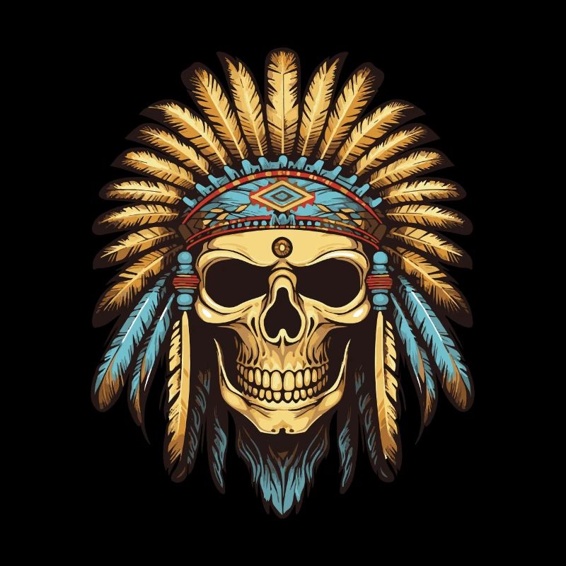 Apache Indian Chief Skull