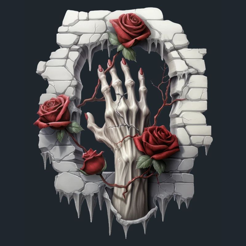 Rosen und Illustrationen: Eine Gothic-Sammlung